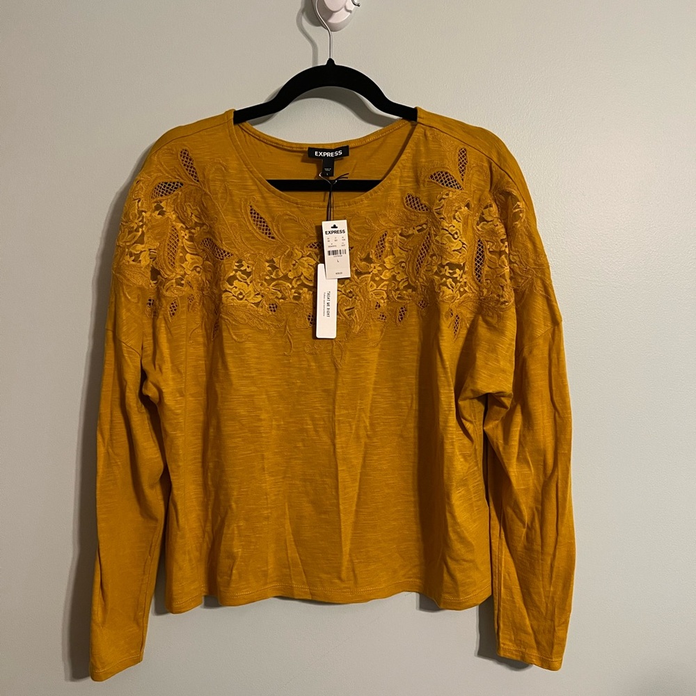 NWT Express Lace Detail Top